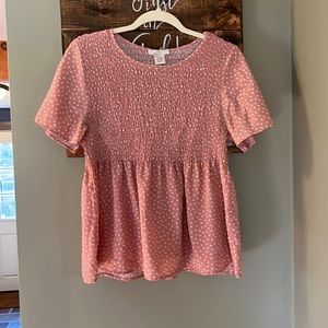 Urban Romantics Polka Dot Blouse Large
